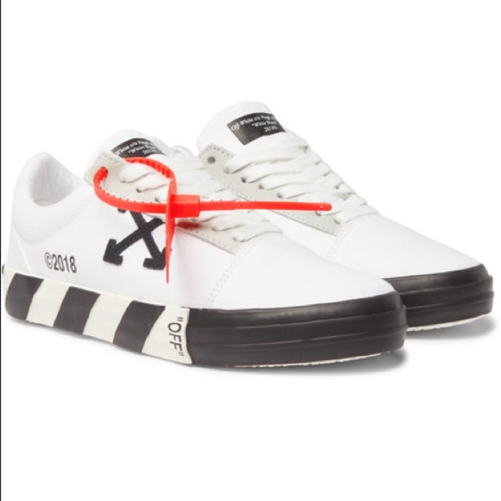 Off white canvas sneakers